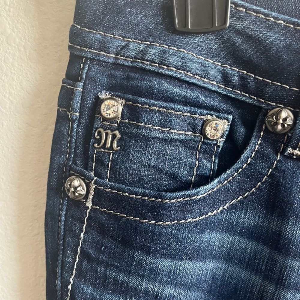 Miss Me Women's Embellish Pocket Flap Bootcut Jeans Size 27 Style JP5489B2 - Picture 5 of 13